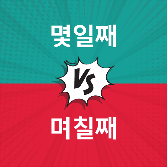 며칠째몇일째구분