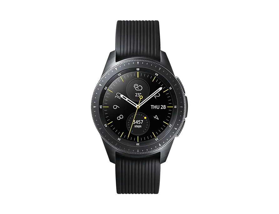 갤럭시 워치 42 mm(LTE) 앱솔루트 블랙 출처 삼성전자