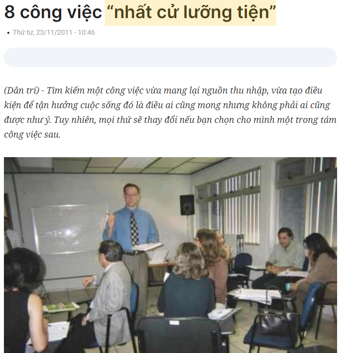 "녓 끄 르엉 띠엔"을 인용한 기사 캡처
