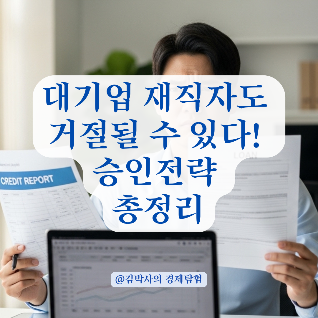 대기업 재직자도 대환 거절될 수 있다? 신용점수 기준과 승인 전략 요약.