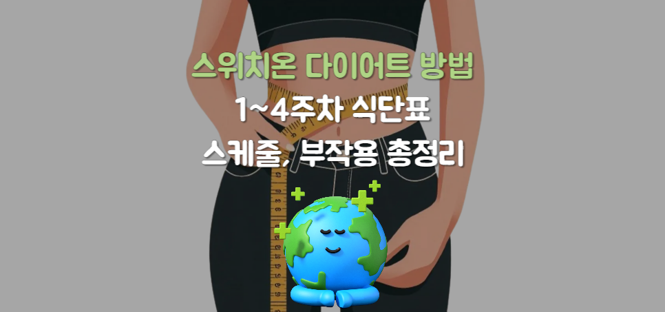 스위치온 다이어트 방법 및 1~4주차 식단표, 스케줄, 부작용 총정리