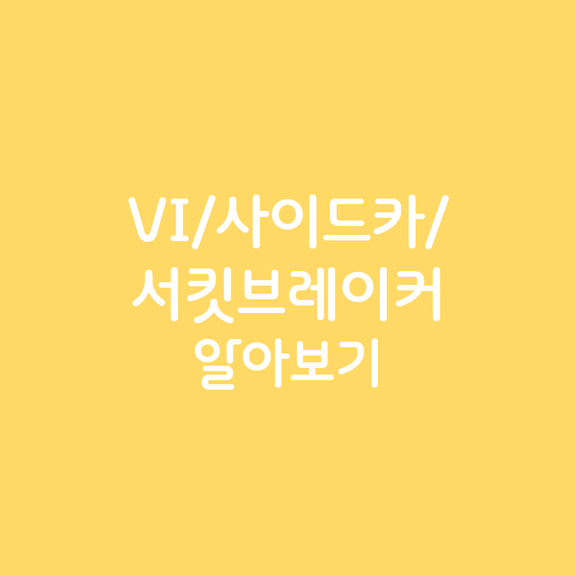 vi,사이드카,서킷브레이커 알아보기