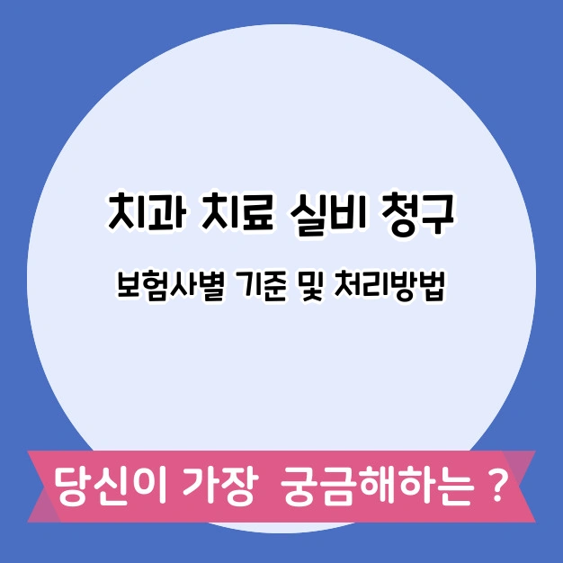 치과 치료 실비청구