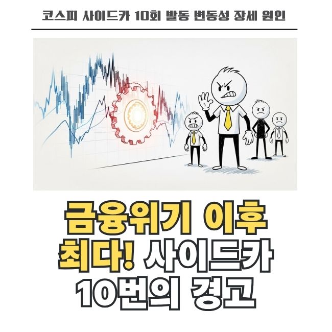 코스피 사이드카 최다 발동 기록 및 증시 변동성 전망