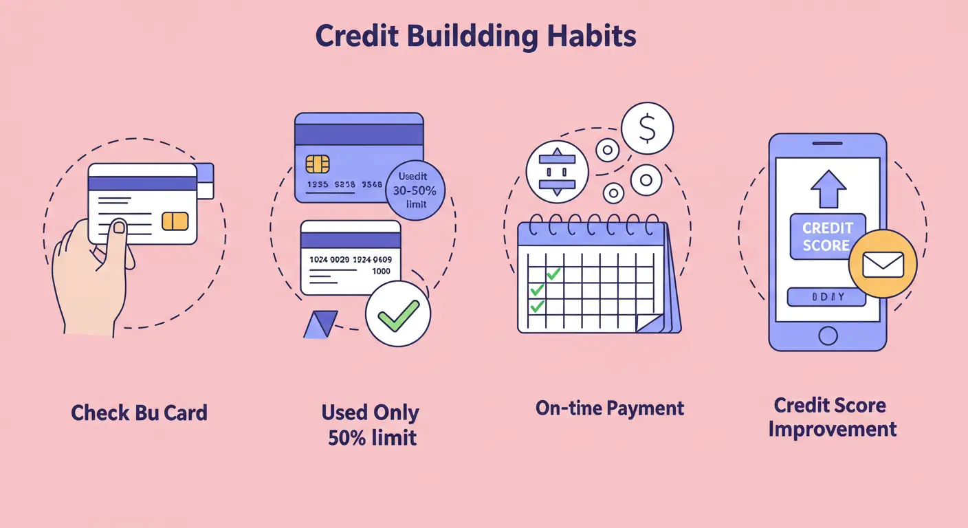 신용점수를 올리는 4가지 핵심 습관 체크카드 사용, 신용카드 한도 관리, 연체 방지, 가점 항목 챙기기