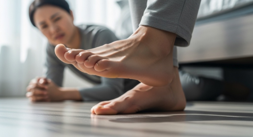 첫 발 디딜 때 통증