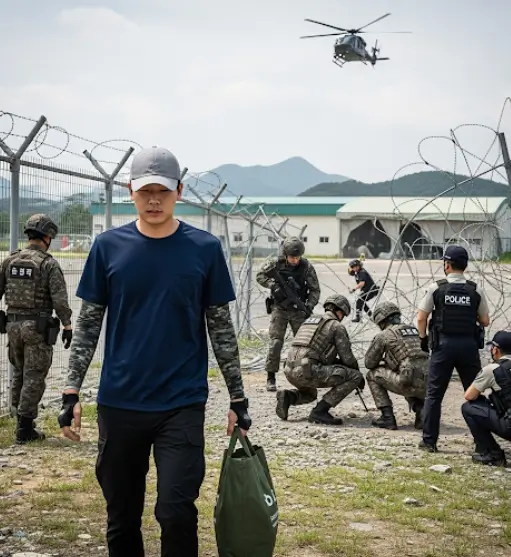 광명 군부대 철조망 용의자 인상착의