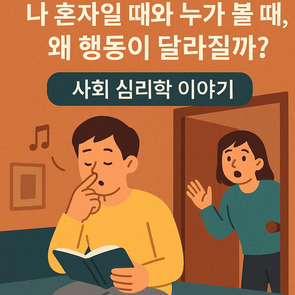 사회 심리학 이야기 - 나 혼자일 때와 누가 볼 때, 왜 행동이 달라질까?