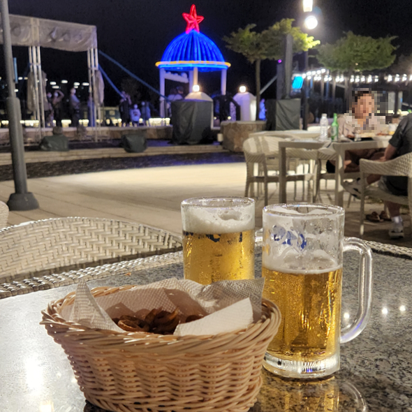 야간포차에서_맥주