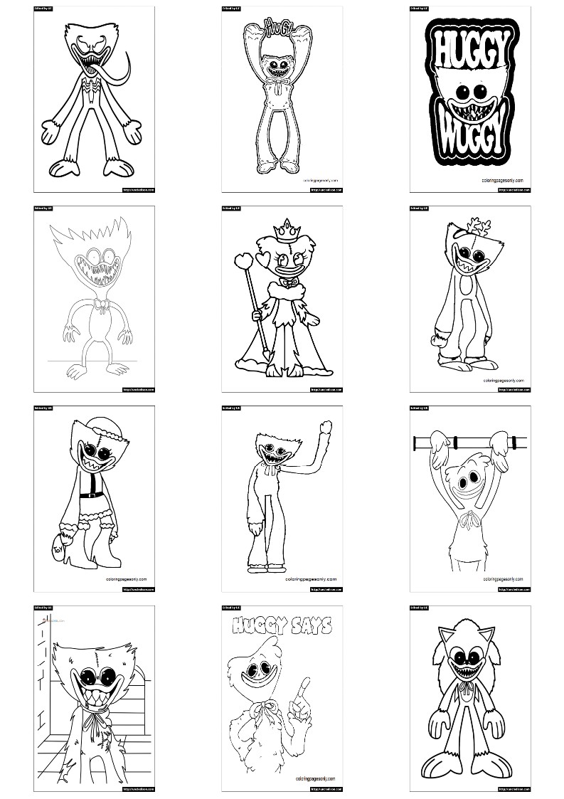 허기워기 색칠공부 도안