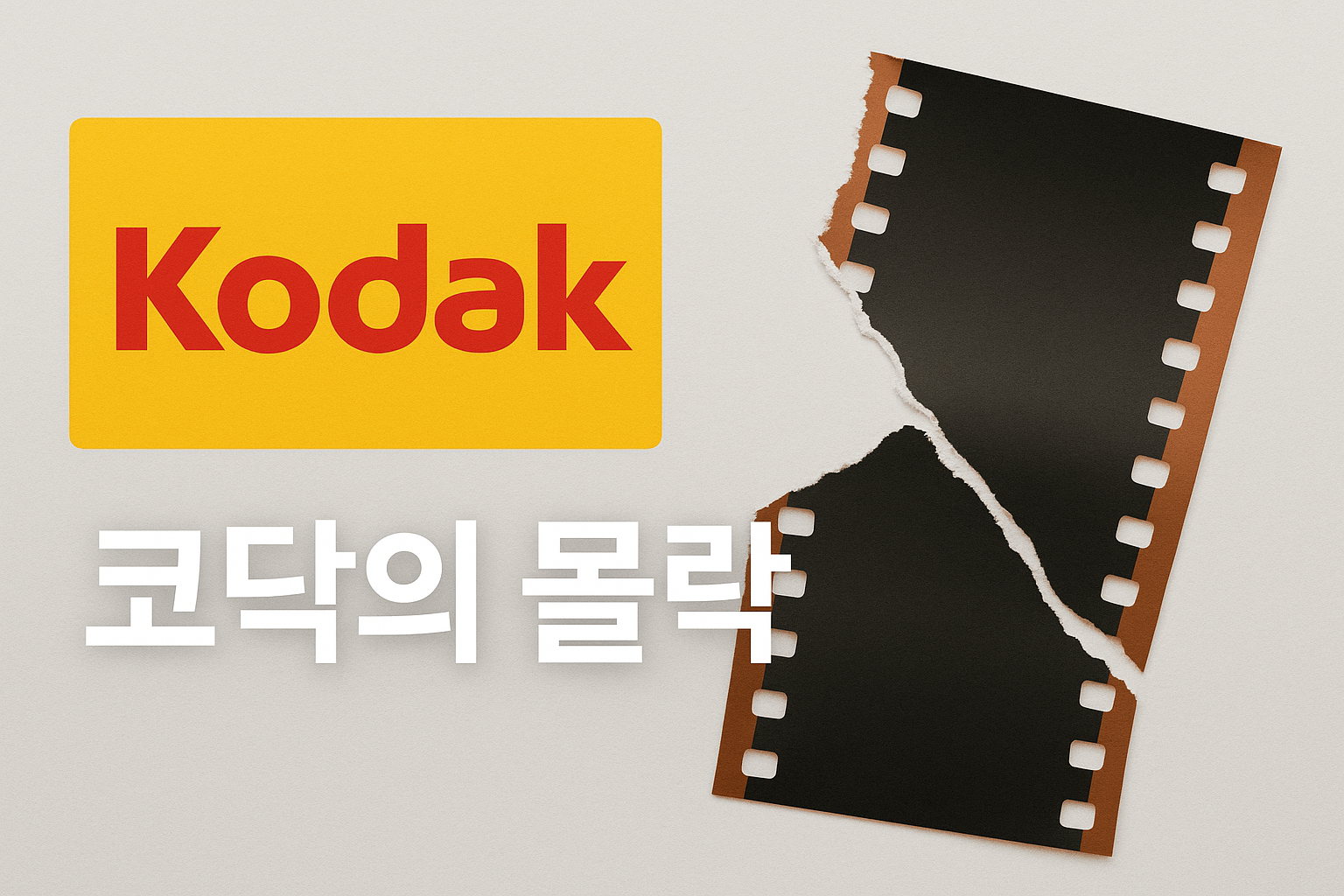 필름의 제왕에서 파산까지 📷 코닥이 놓친 디지털 혁명