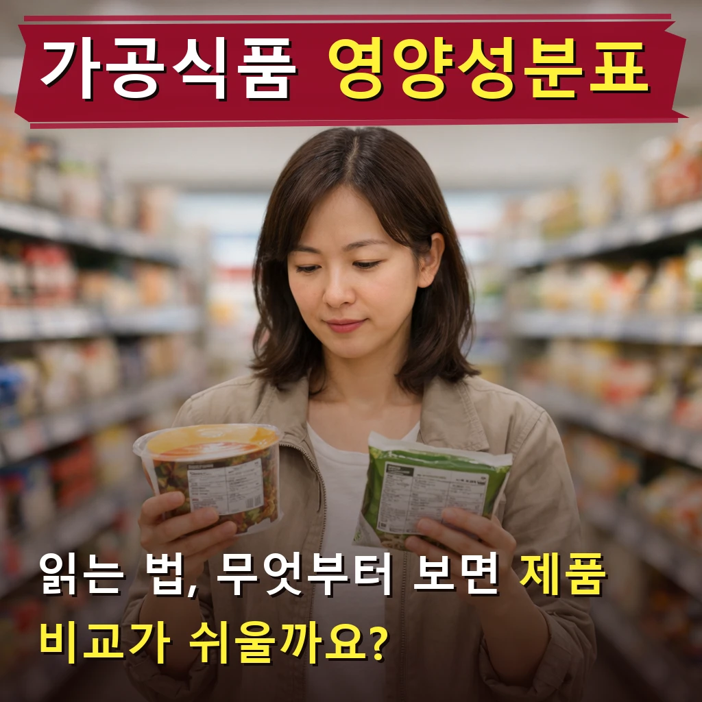 가공식품 영양성분표 읽는 법
