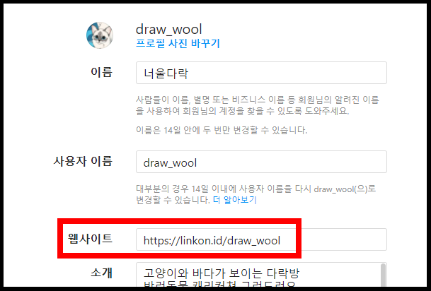 인스타그램 웹사이트