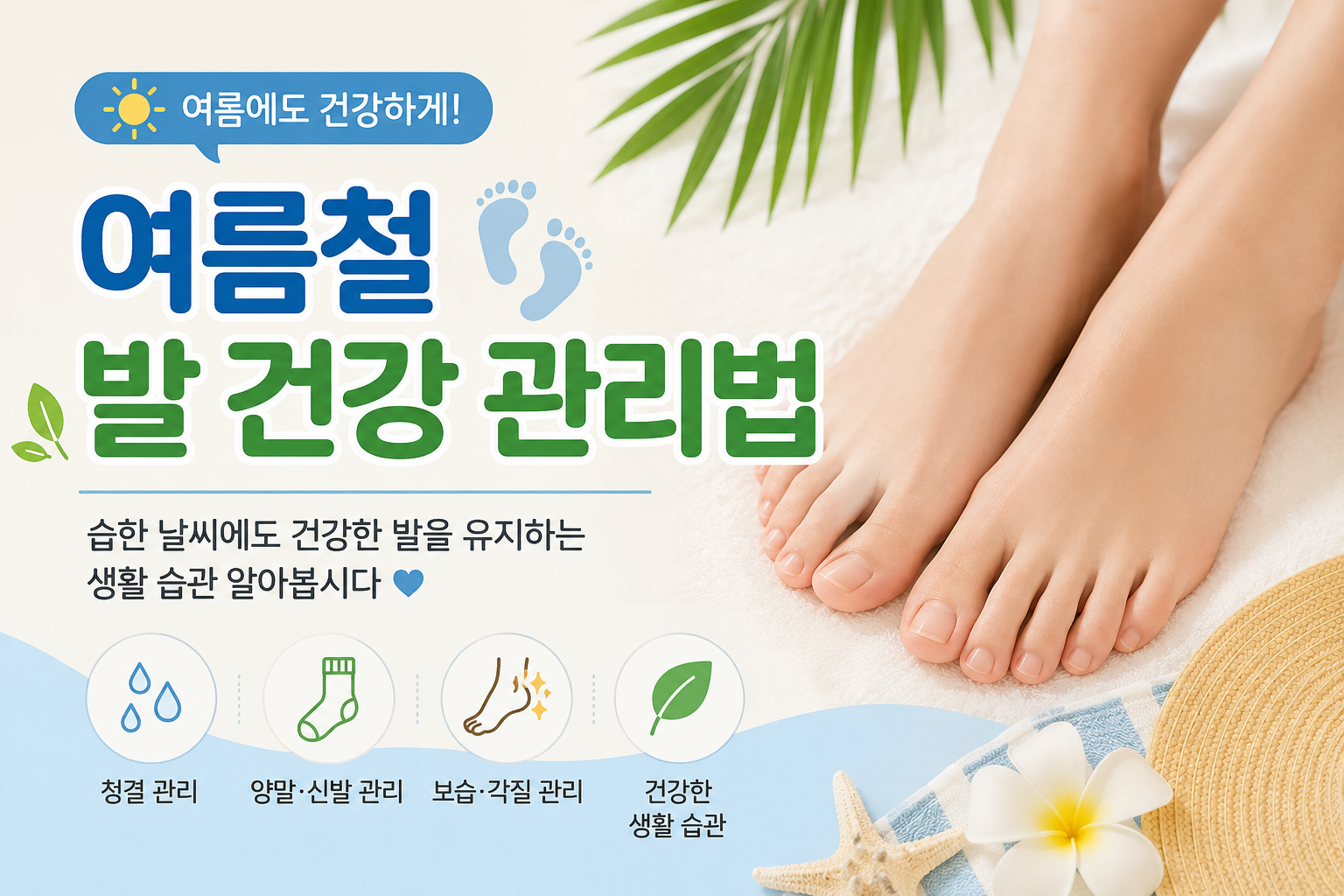 여름철 발 건강 관리법