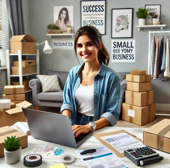 20대 여성이 부업 하는 사진