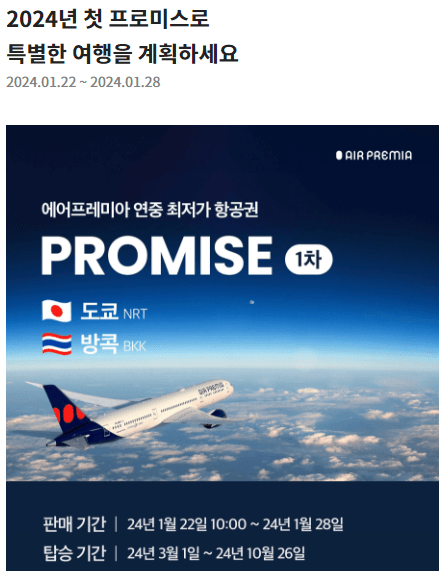 에어프레미아프로미스