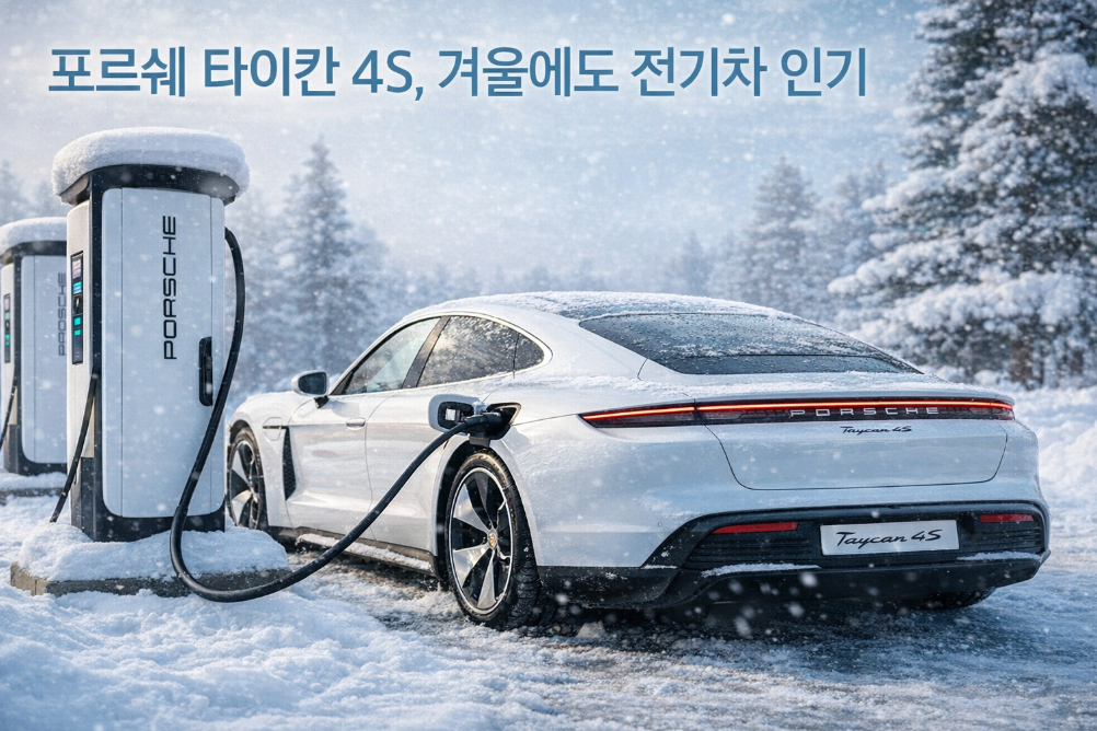 겨울철에도 전기차 포르쉐 타이칸 4S 인기 비결은?
