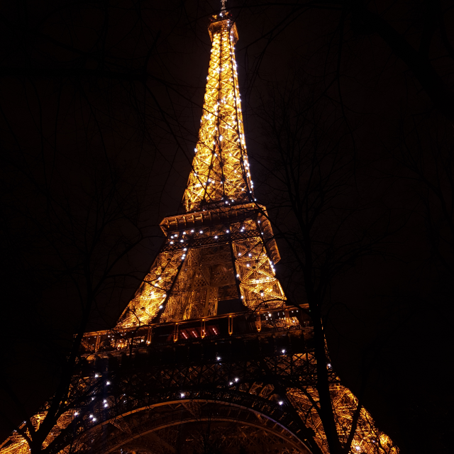 매 정각 10분간 반짝이는 에펠탑