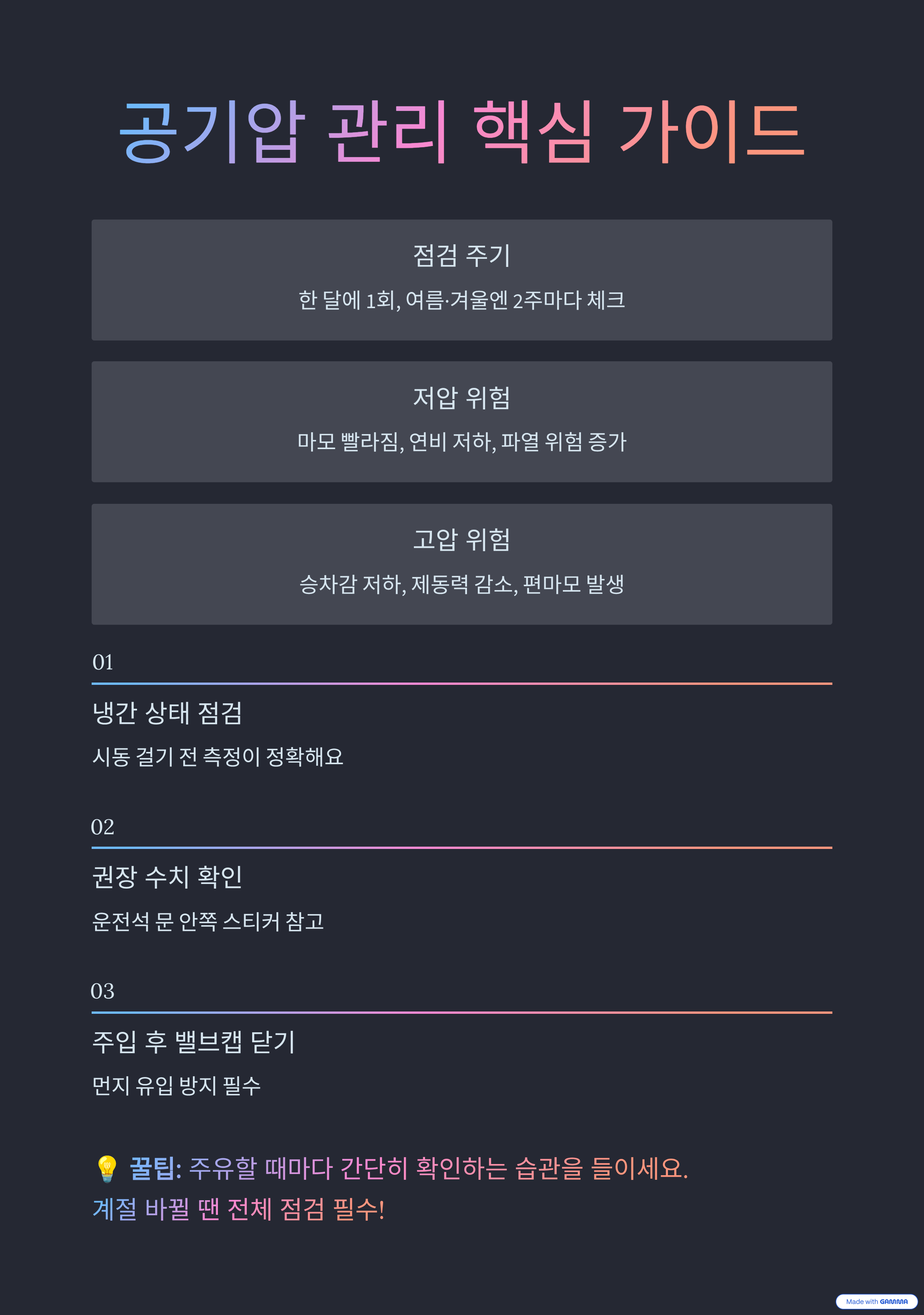 타이어 공기압-가이드