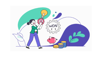 청년도약계좌 신청하여 미래를 생각하면서 행복해하는 모습