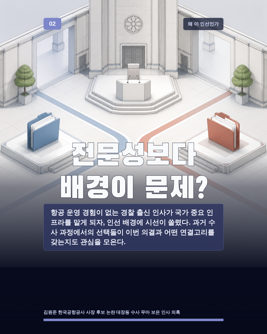 전문성보다 배경이 문제?