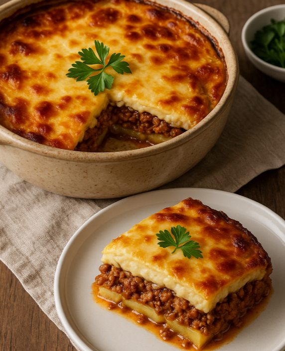 그리스 전통 음식 무사카 관련 사진