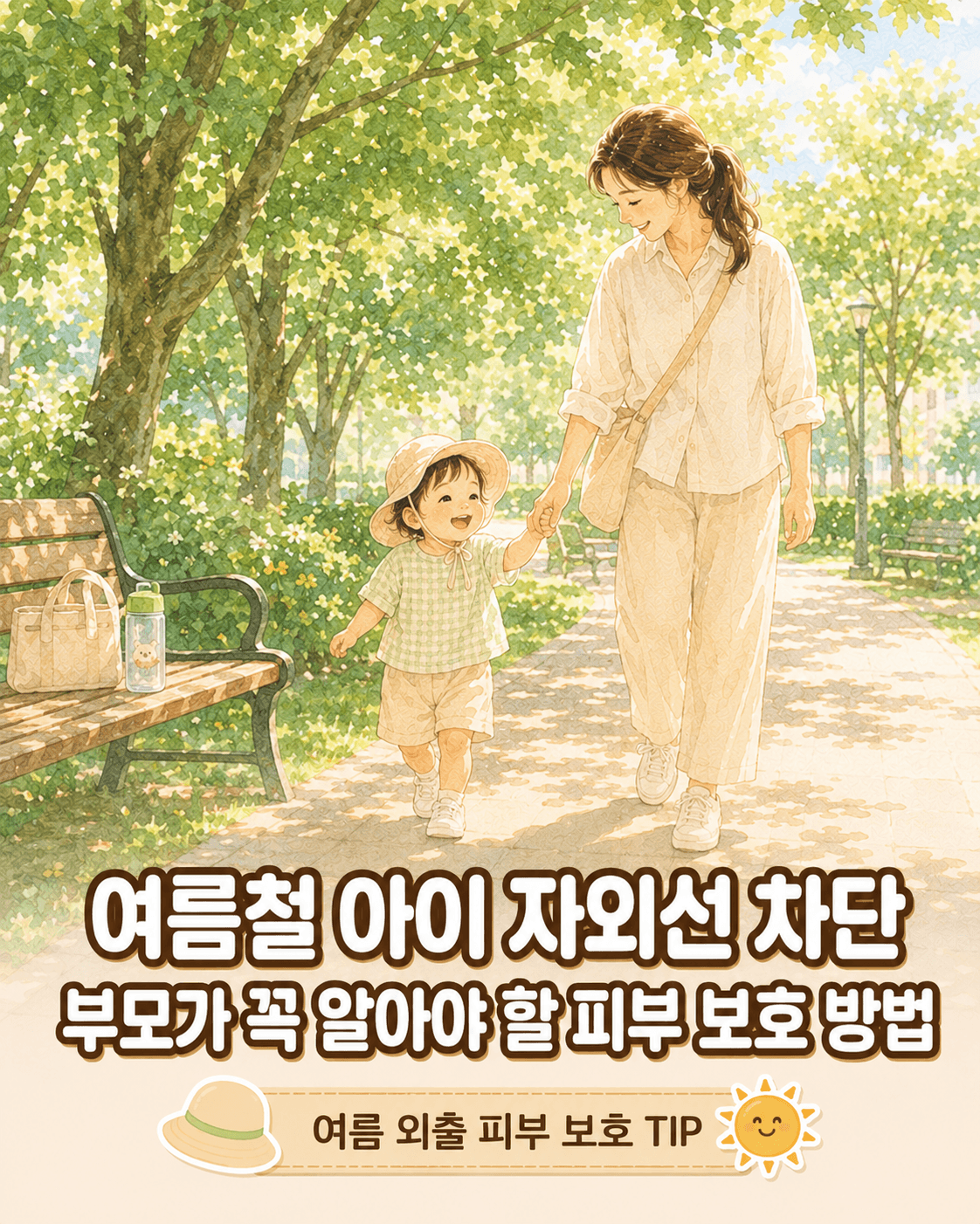 여름철 아이 자외선 차단, 부모가 꼭 알아야 할 피부 보호 방법