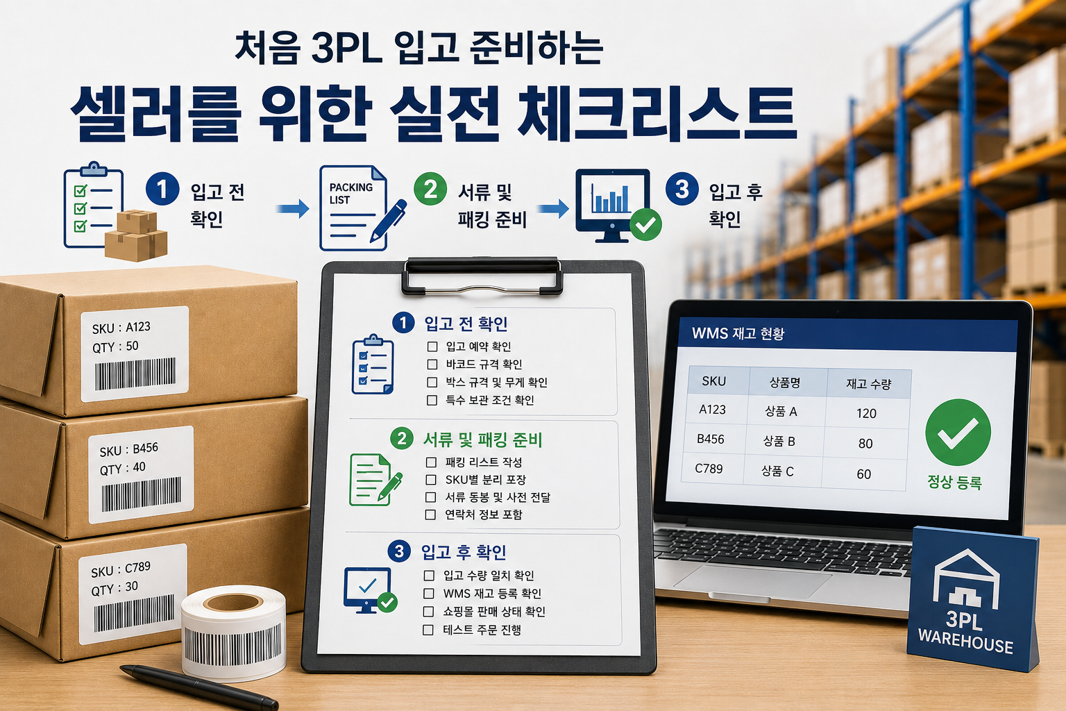 처음 3PL 입고 준비하는 셀러를 위한 실전 체크리스트