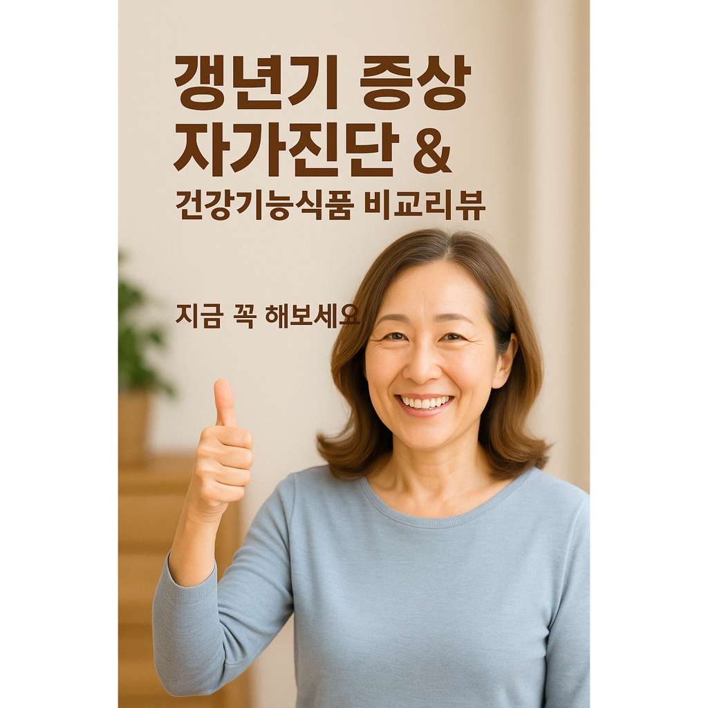 갱년기 증상 체크리스트 여성 이미지