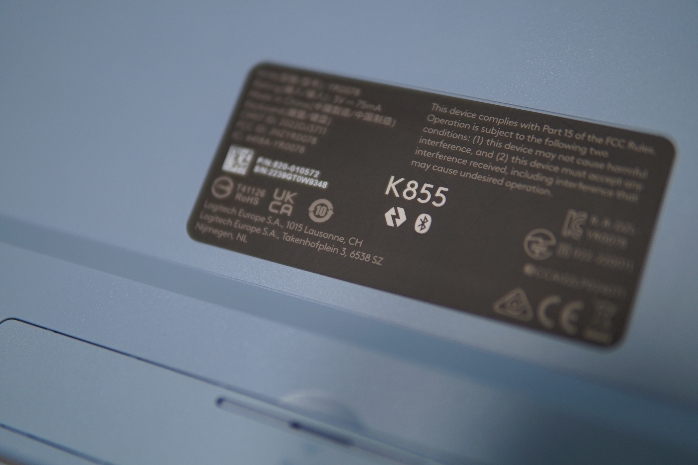 로지텍 사무용 기계식 키보드 K855