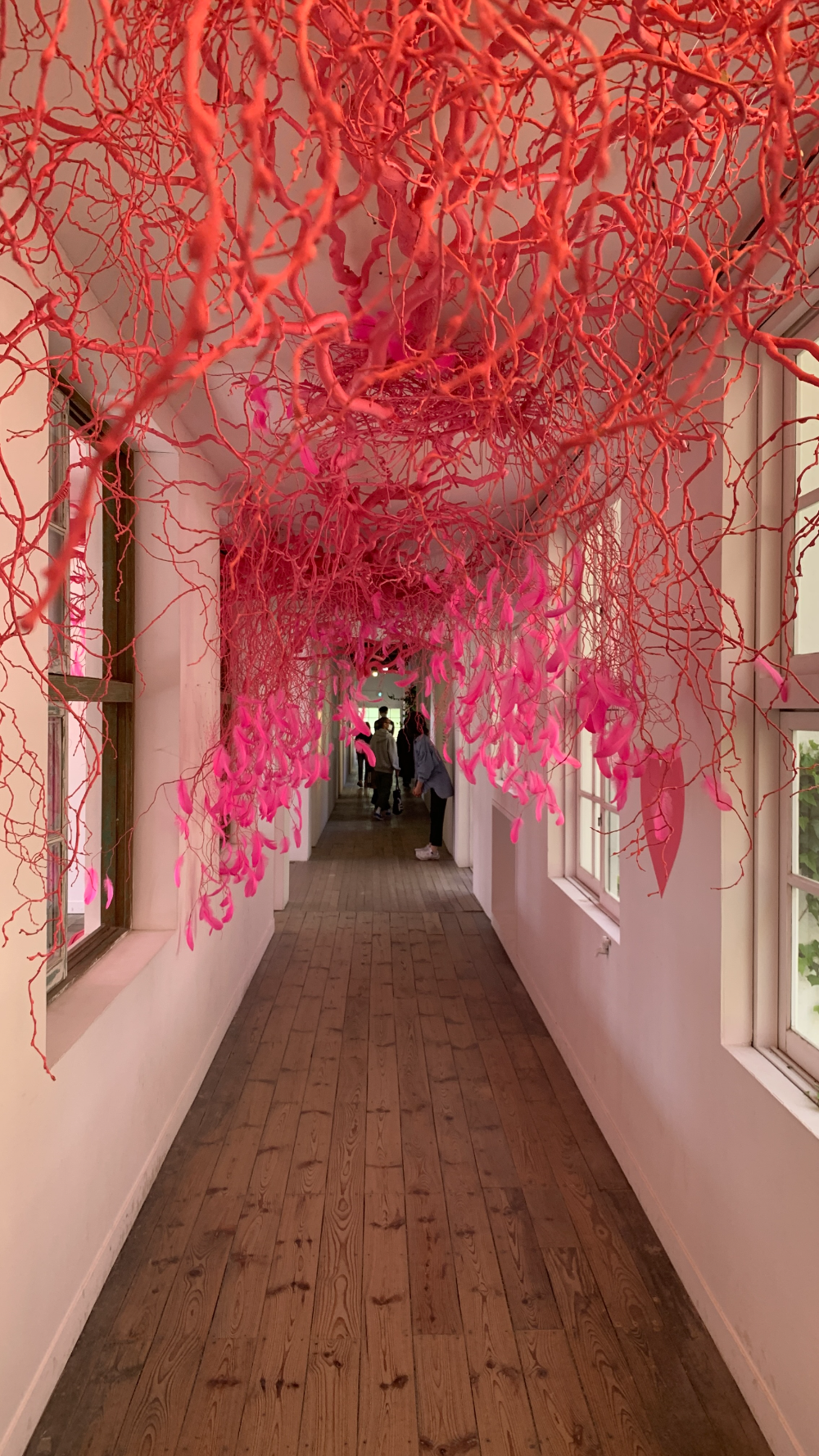 당진 아미미술관내부 나무가지