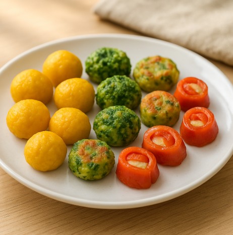 채소 핑거푸드 완성된 모습