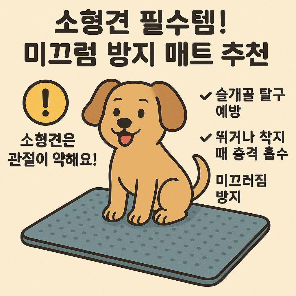 🐾 소형견 필수템! 미끄럼 방지 매트 추천