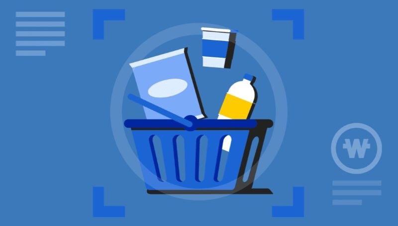 AI 장바구니 관련 일러스트 이미지 < 출처 : 롯데카드 >