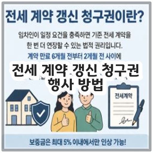 전세 계약 갱신 청구권 행사 방법