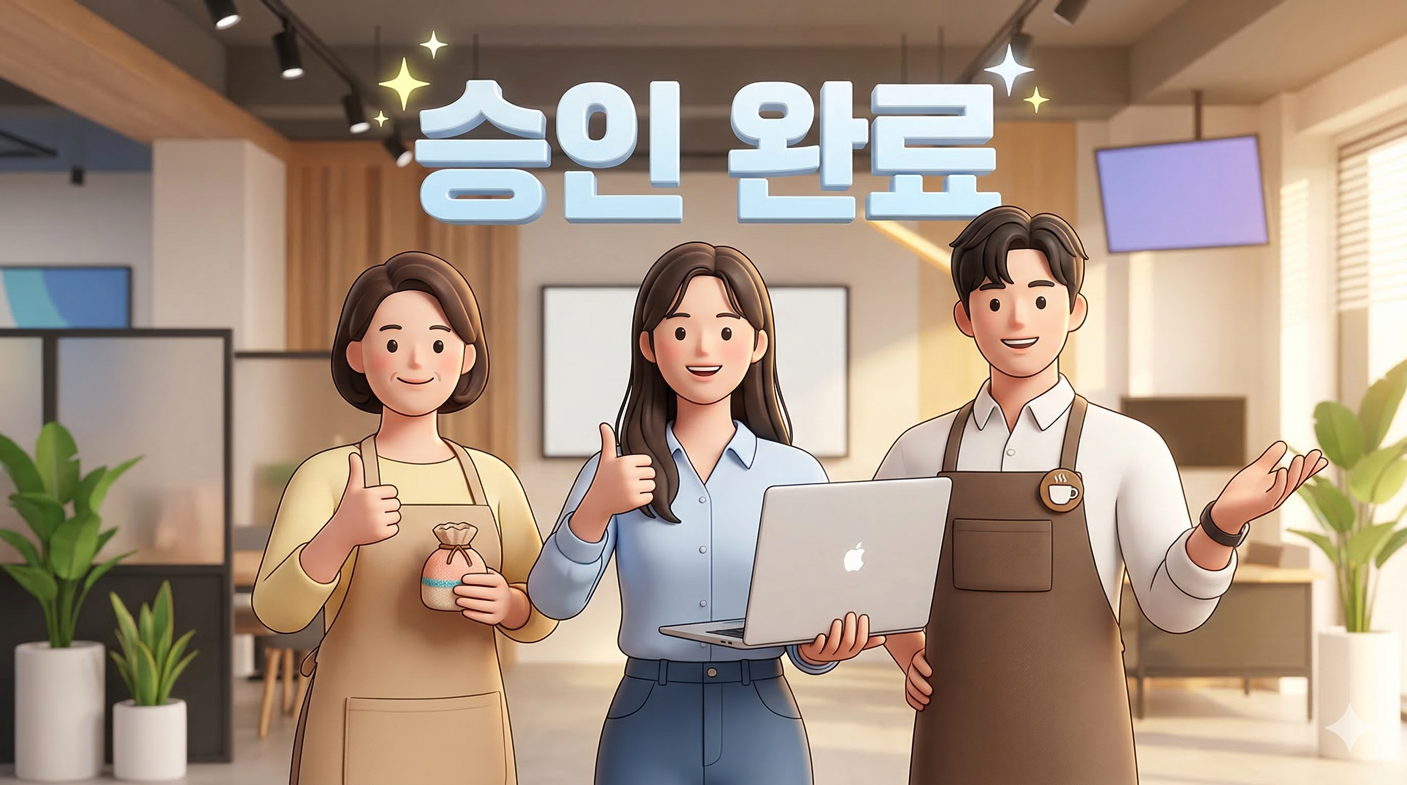 다양한 N잡러의 전기요금 특별지원 실제 승인 성공 사례 3D 웹툰 이미지