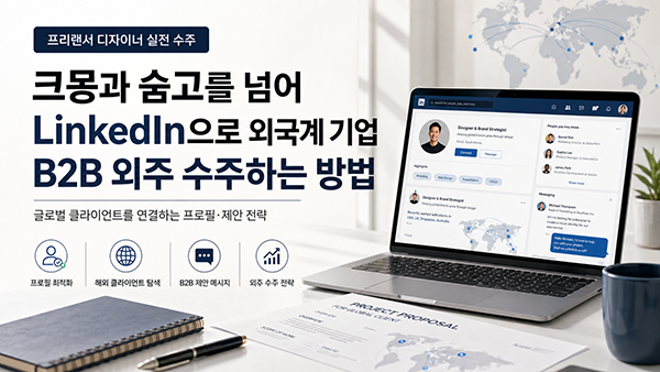 크몽과 숨고를 넘어 링크드인(LinkedIn)으로 외국계 기업 B2B 외주 수주하는 방법
