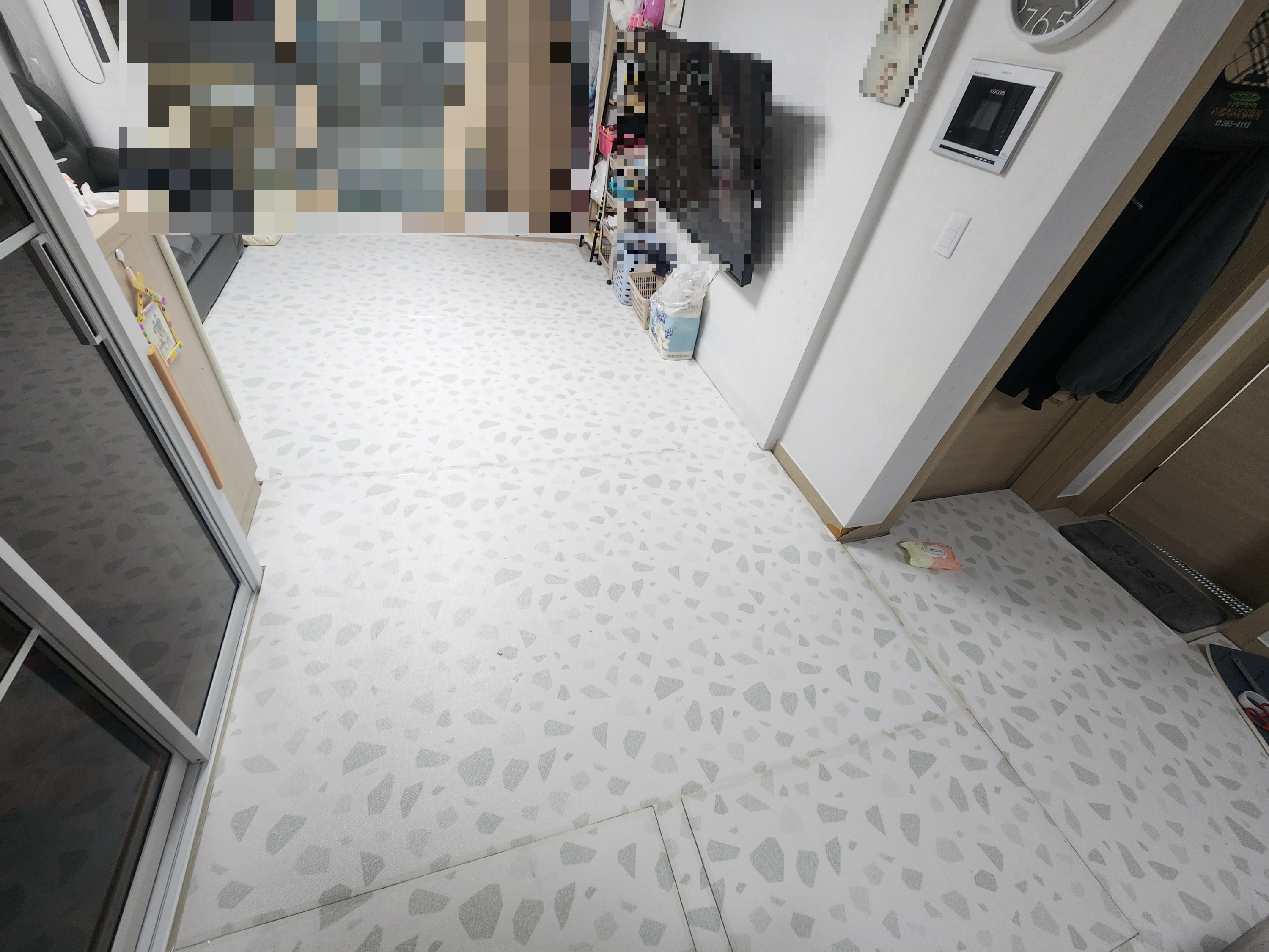 층간소음매트 시공완료