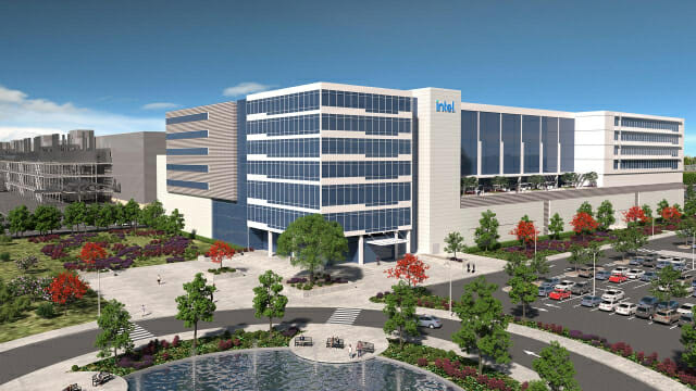 인텔 독일 마그데부르크 반도체 생산 시설 조감도.