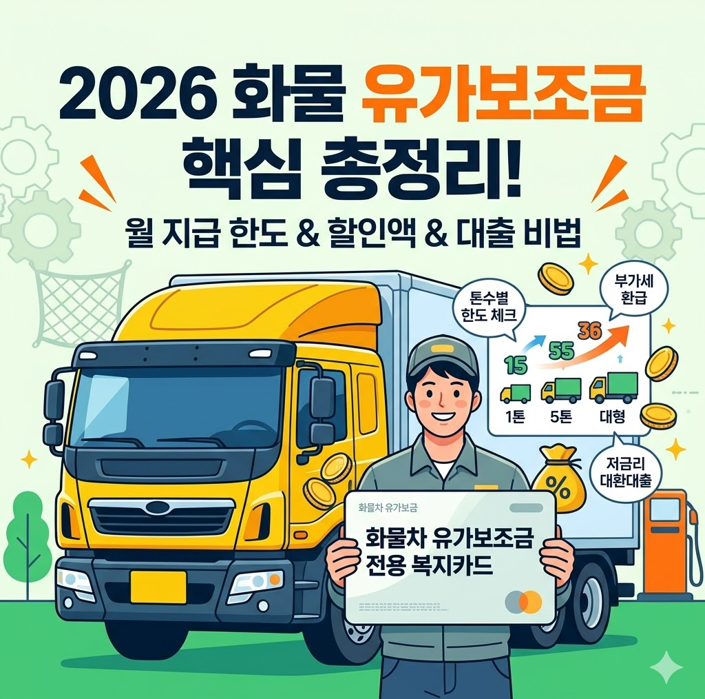 2026화물유가보조금신청한도대출