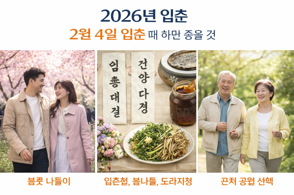 2026년 입춘 날짜와 꼭 해야 할 3가지