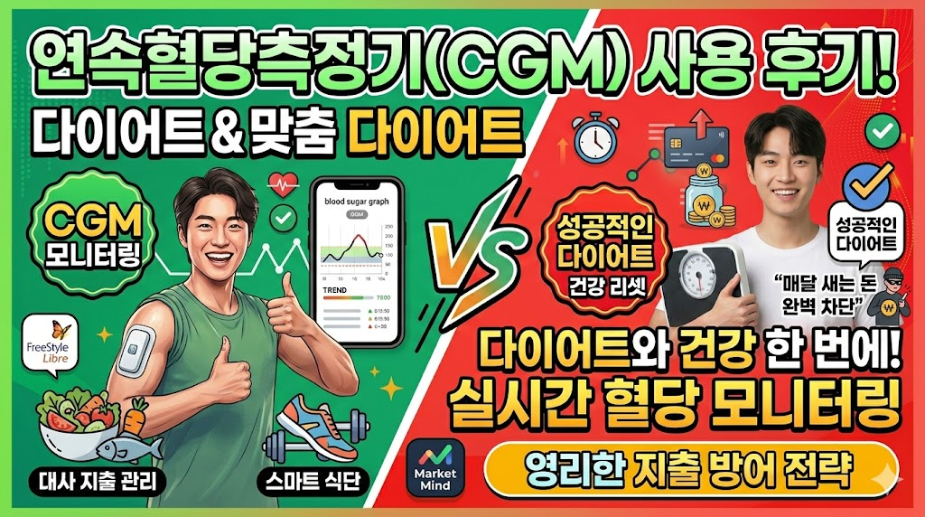 연속혈당측정기(CGM) 사용 후기: 실시간 혈당 모니터링으로 다이어트와 건강 한 번에 잡는 법