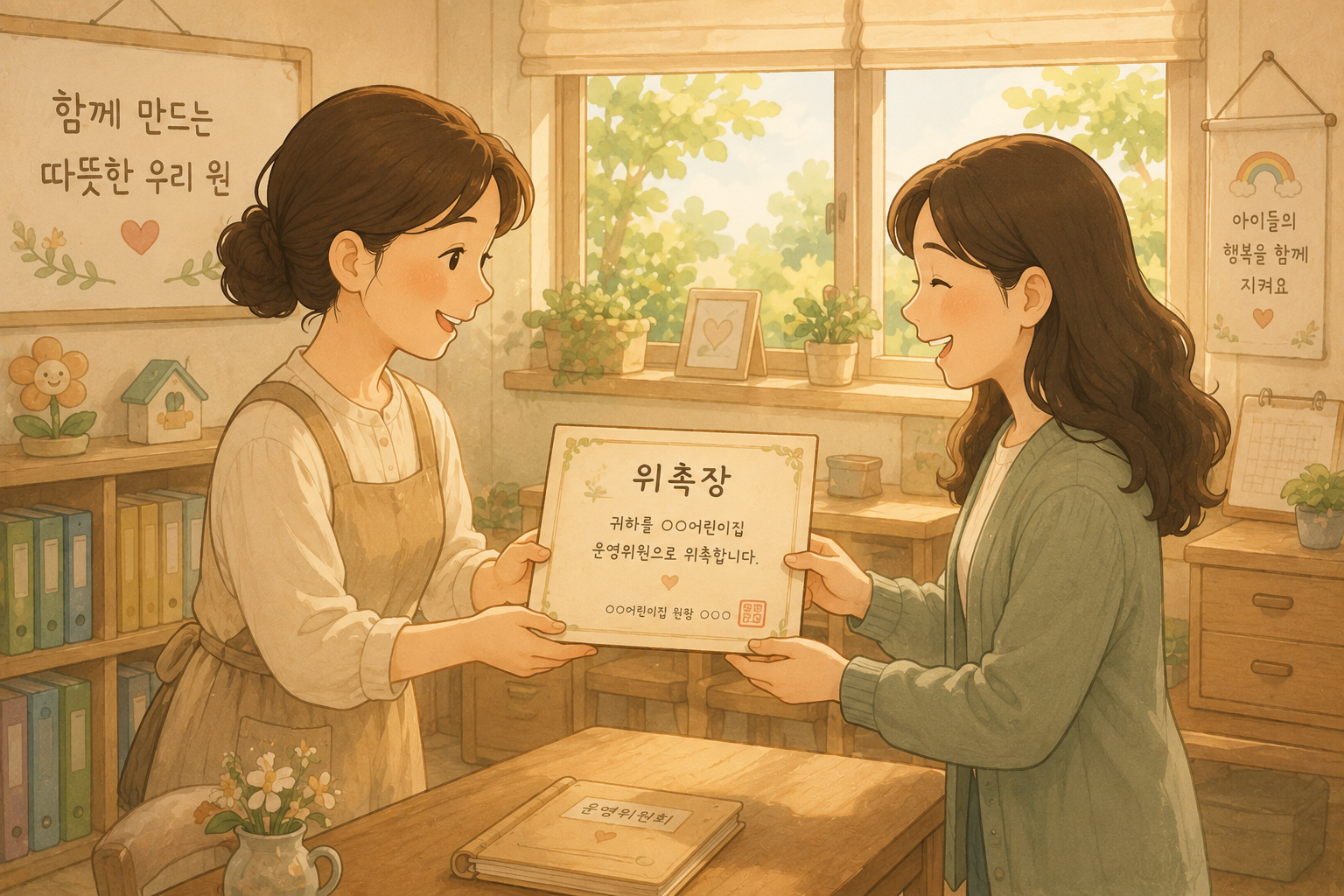 따뜻한 마음으로 위촉식 진행