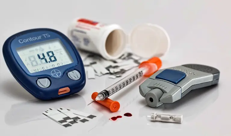 인슐린 주사 사진 입니다.