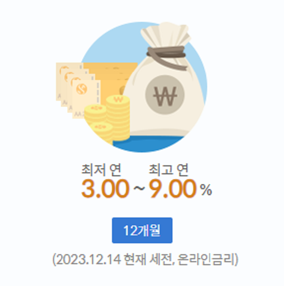 신한은행적금이자안내사진