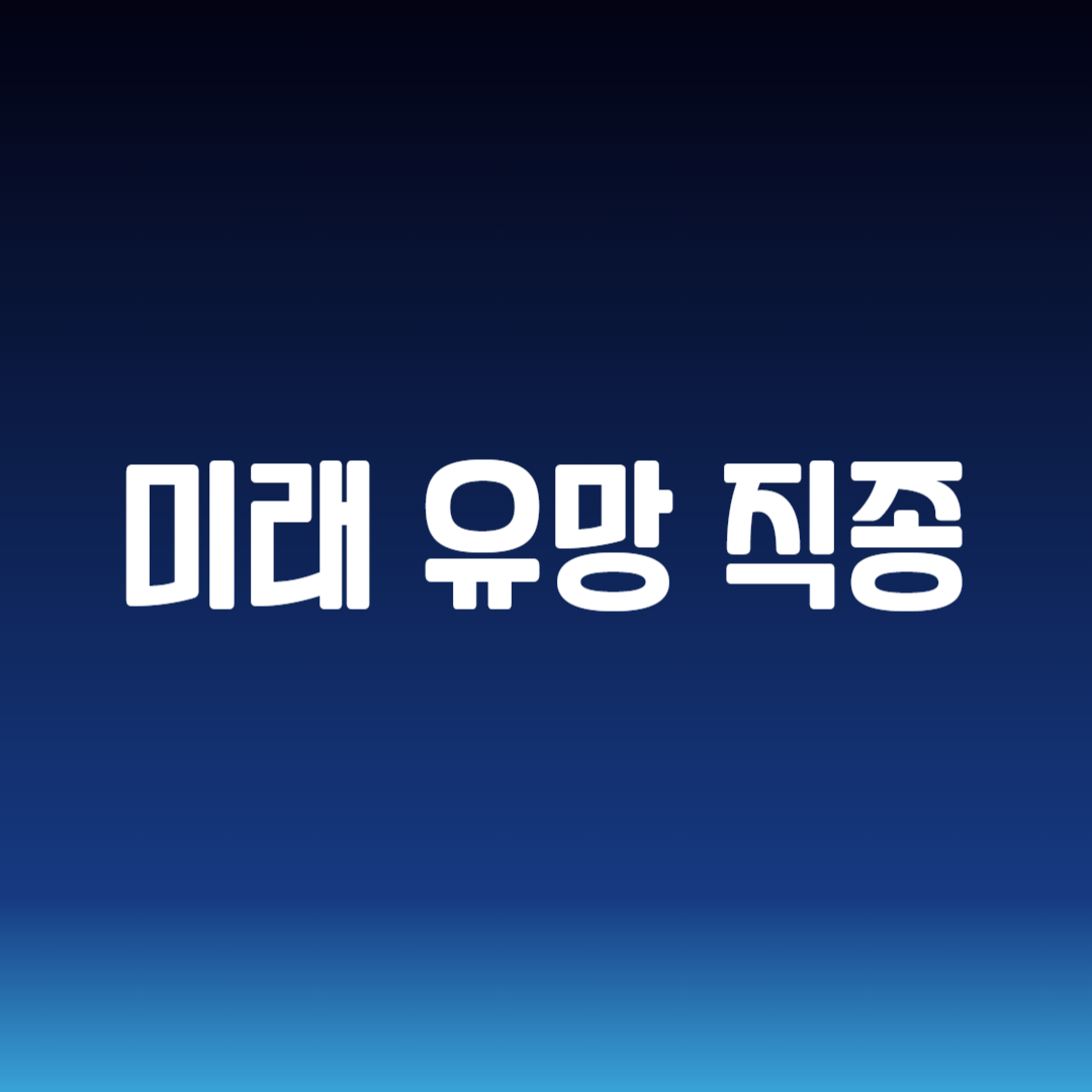 미래 유망 직종