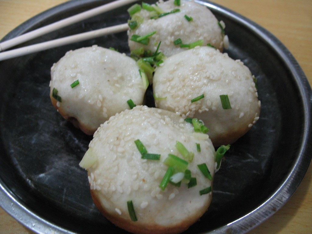 타이베이 야시장 생전바오 예시 사진