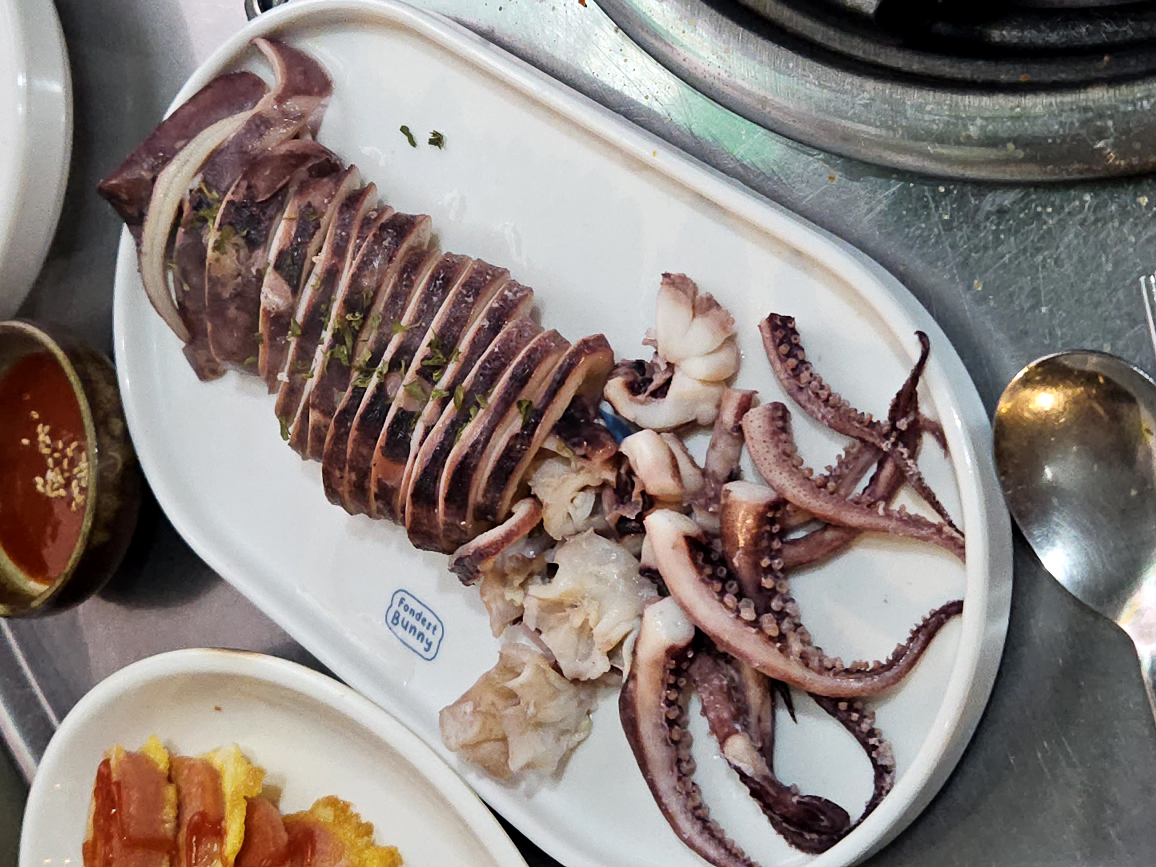 오징어숙회
초장