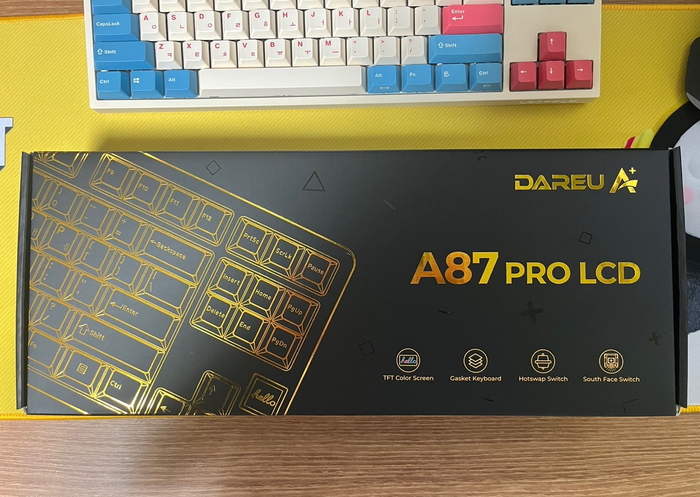 [ 다얼유 무선 기계식 키보드 저소음 머스타드축(적축)] 언박싱 시작!