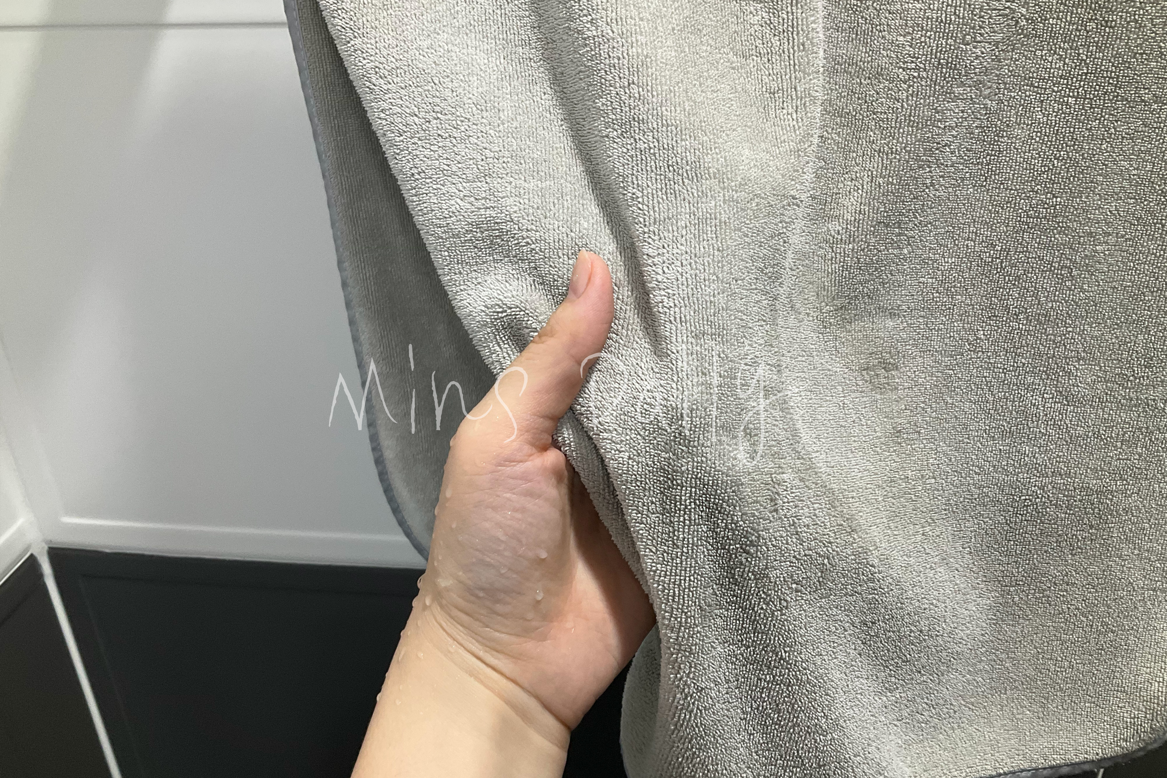 극세사 수건 흡수력